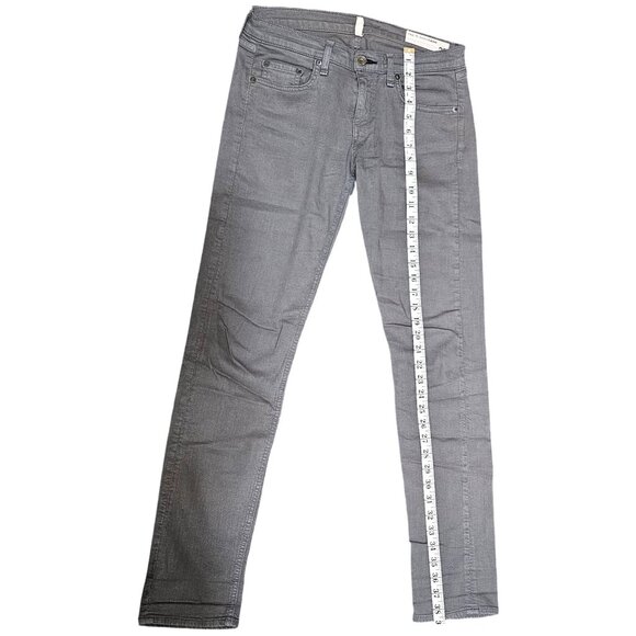 Rag & Bone Gray Slim Fit Jeans Womens Size 26 Mid-Rise Stretch Denim 5-Pocket De - Picture 12 of 12